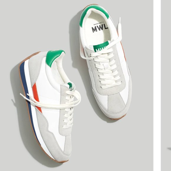 Madewell Shoes - League Sneakers in Colorblock Leather & Suede
